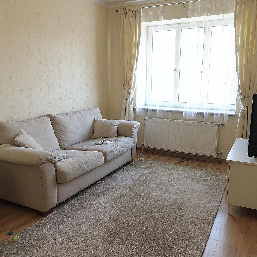 Деликатная уборка квартиры для семьи с аллергией - до уборки